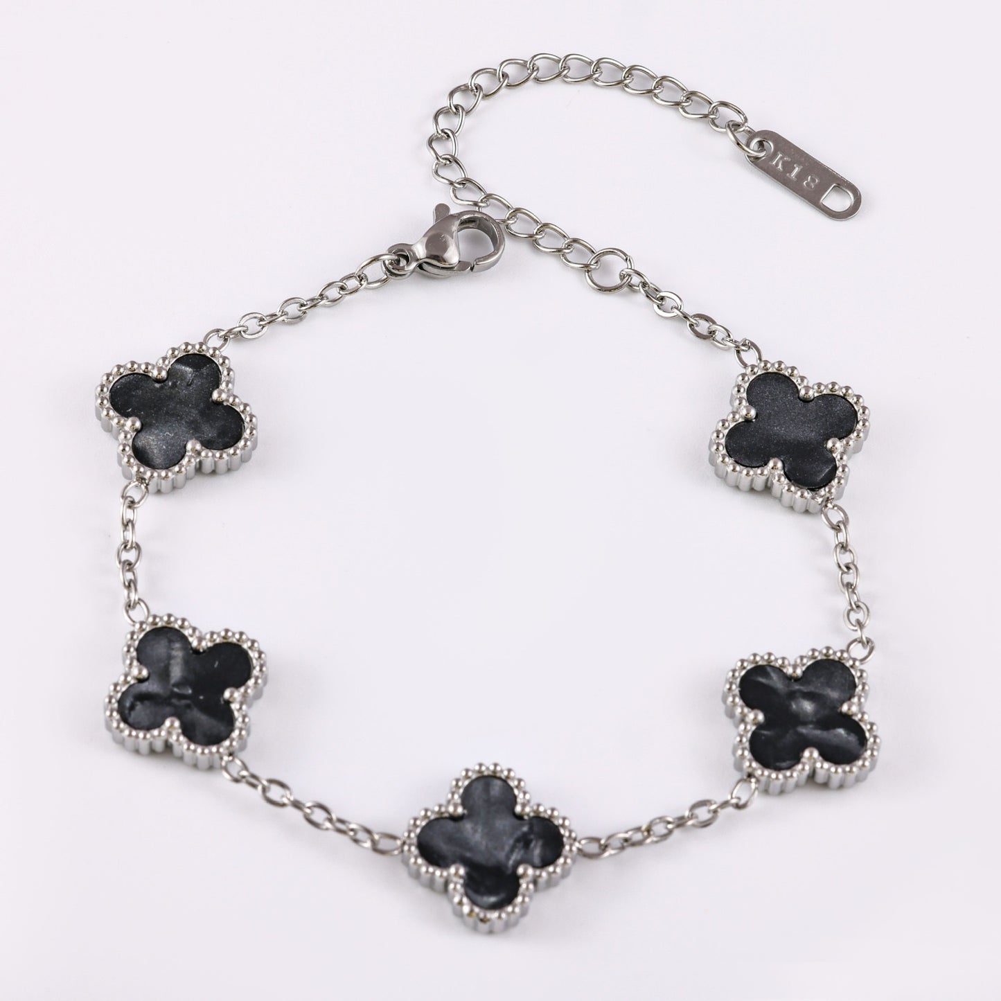 Women's Stainless Steel Clover Pork Belly Affordable Luxury Bracelets