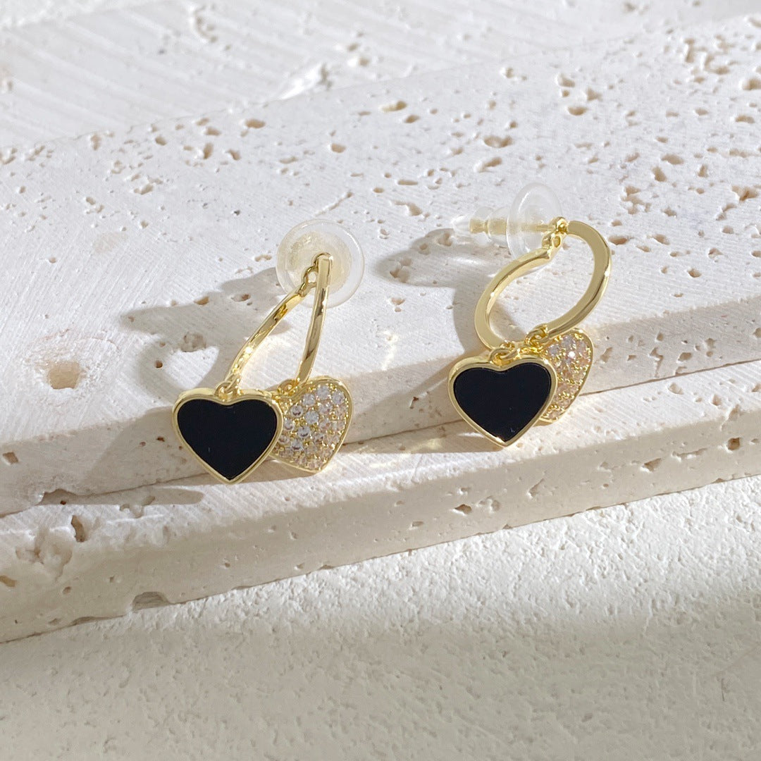 Double-sided Love Craft Stable Not Easy To Drop Stone Remove Jewelry Set