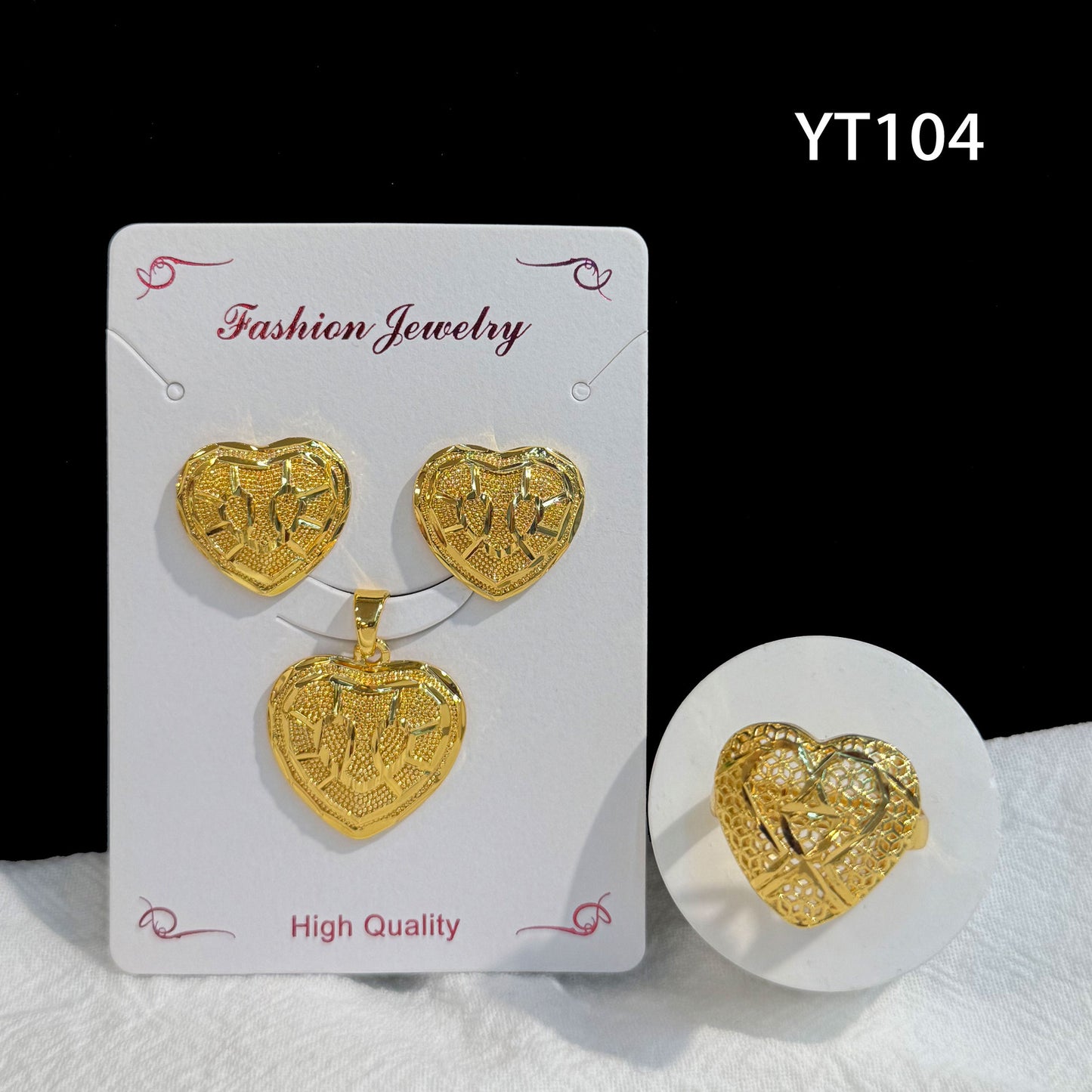 Gilding Hollow Pattern Niche Design Disc Pendants