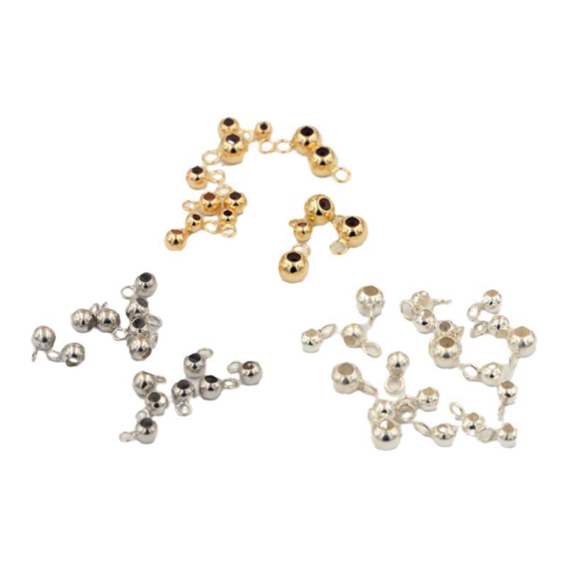 Adjustable Beads Silicone Removable Golden Balls With Rings