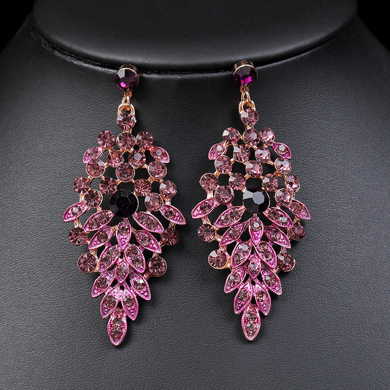 High Profile Retro Exquisite Design Banquet Jewelry Set