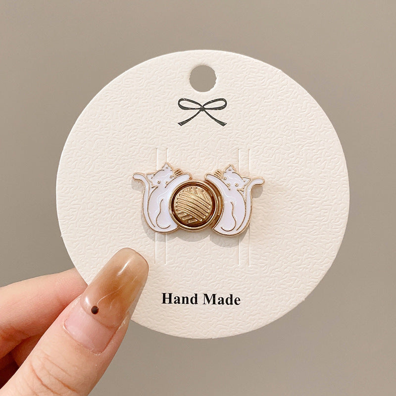 Brooch Clasp Hidden Hook Sewing Free Does Not Hurt Clothes Brooches