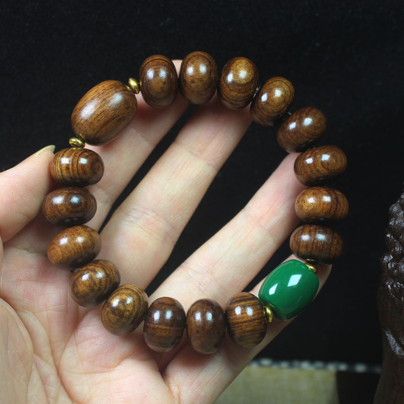 Green Sandalwood Rosewood Abacus Beads National Style Bracelets