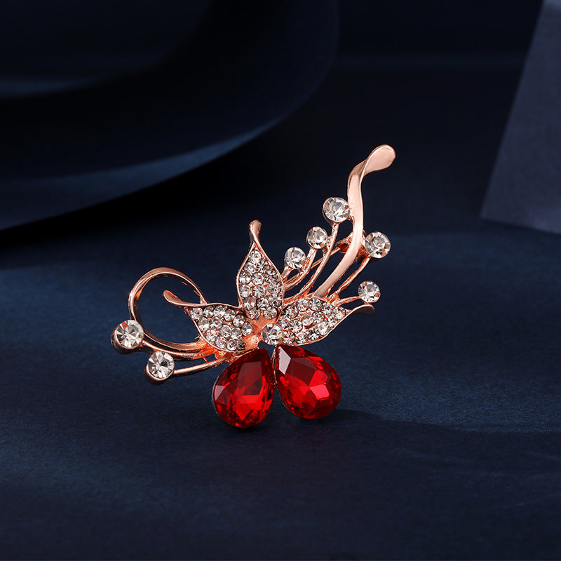 Butterfly Brooch High-grade Pin Exquisite Tassel Brooches