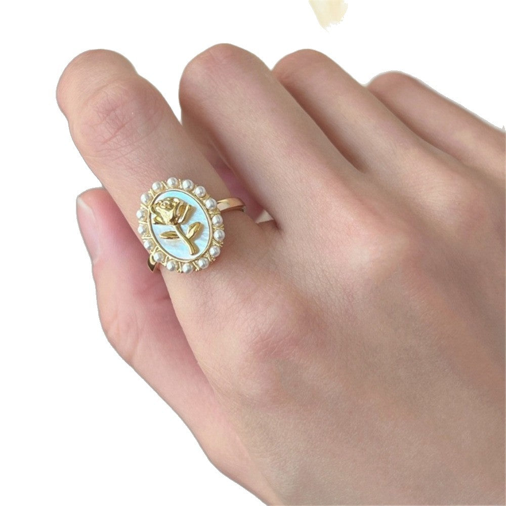 Glaze Enamel Butterfly Female Purple Special Interest Light Rings