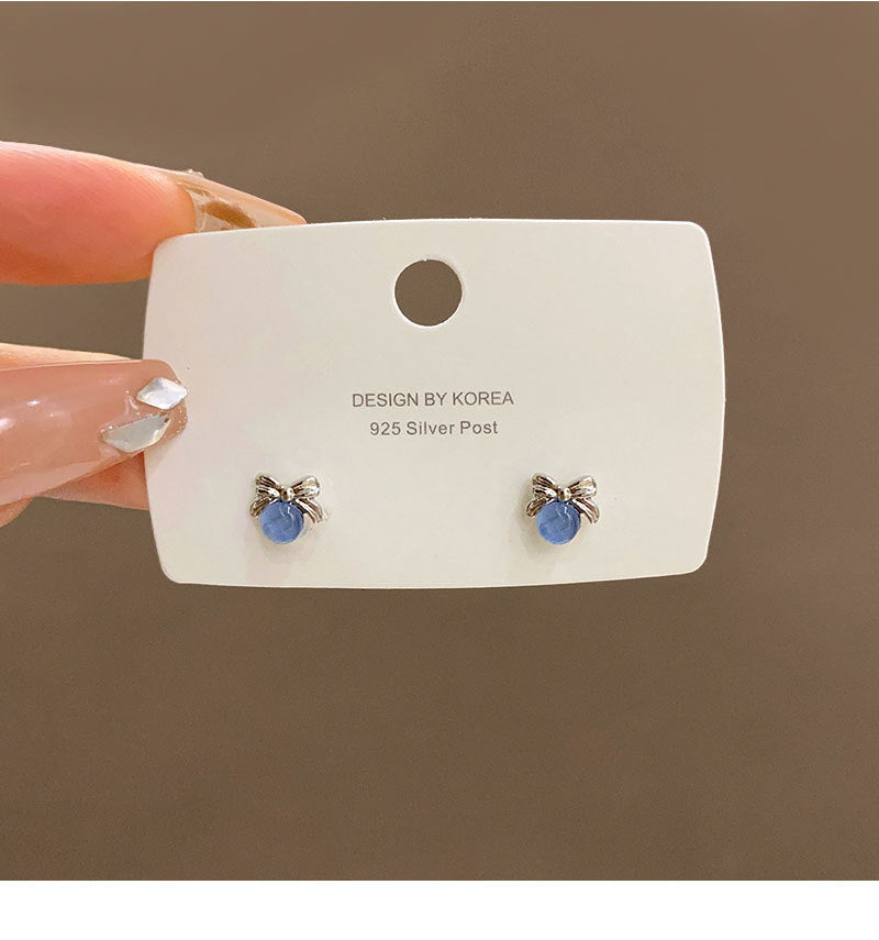 Women's Stone Ear Graceful Geometric Love High-grade Earrings