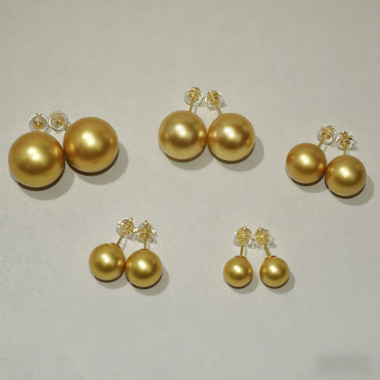 Simple Pearl Plain Ear Basic Style High Sense Stud Earrings