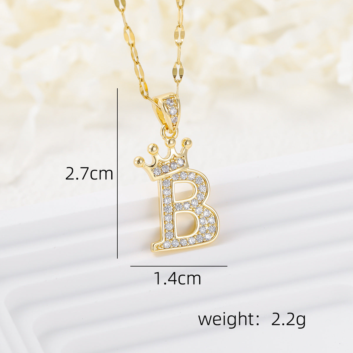 Casual Crown Letters Diamond Fashionable Female Necklace