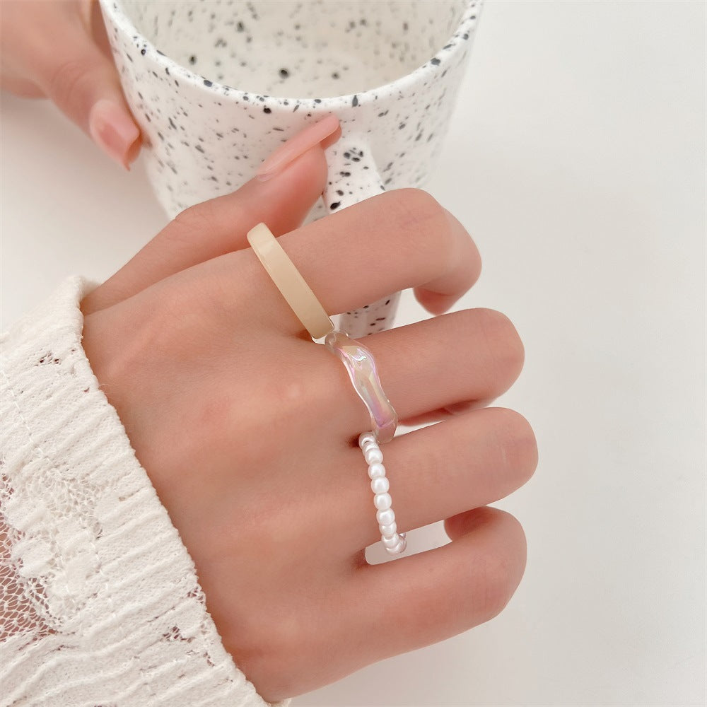 Sets Female Retro Style Design Sense Index Finger Personality Fashion Ring