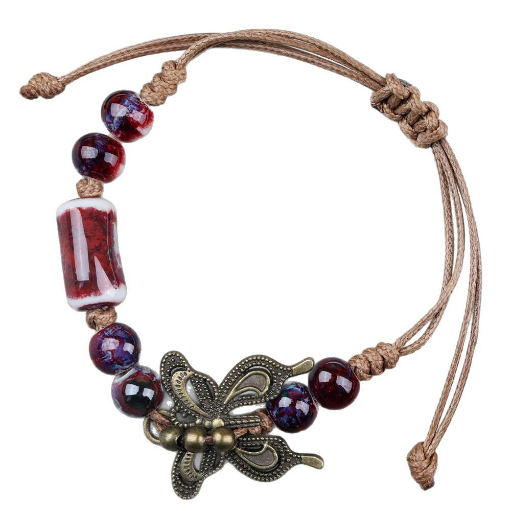 Ceramic Chinese Retro Ethnic Style Mori Bracelet