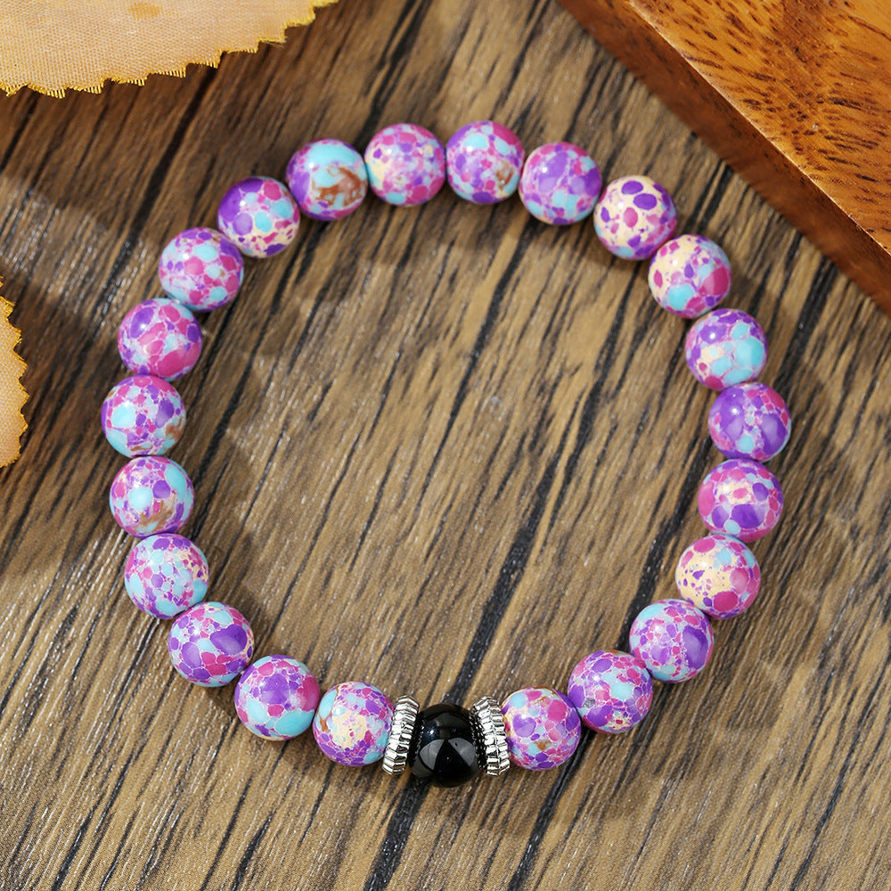 Retro Style Multiple Tigereye Emperor Stone Filament Bracelets