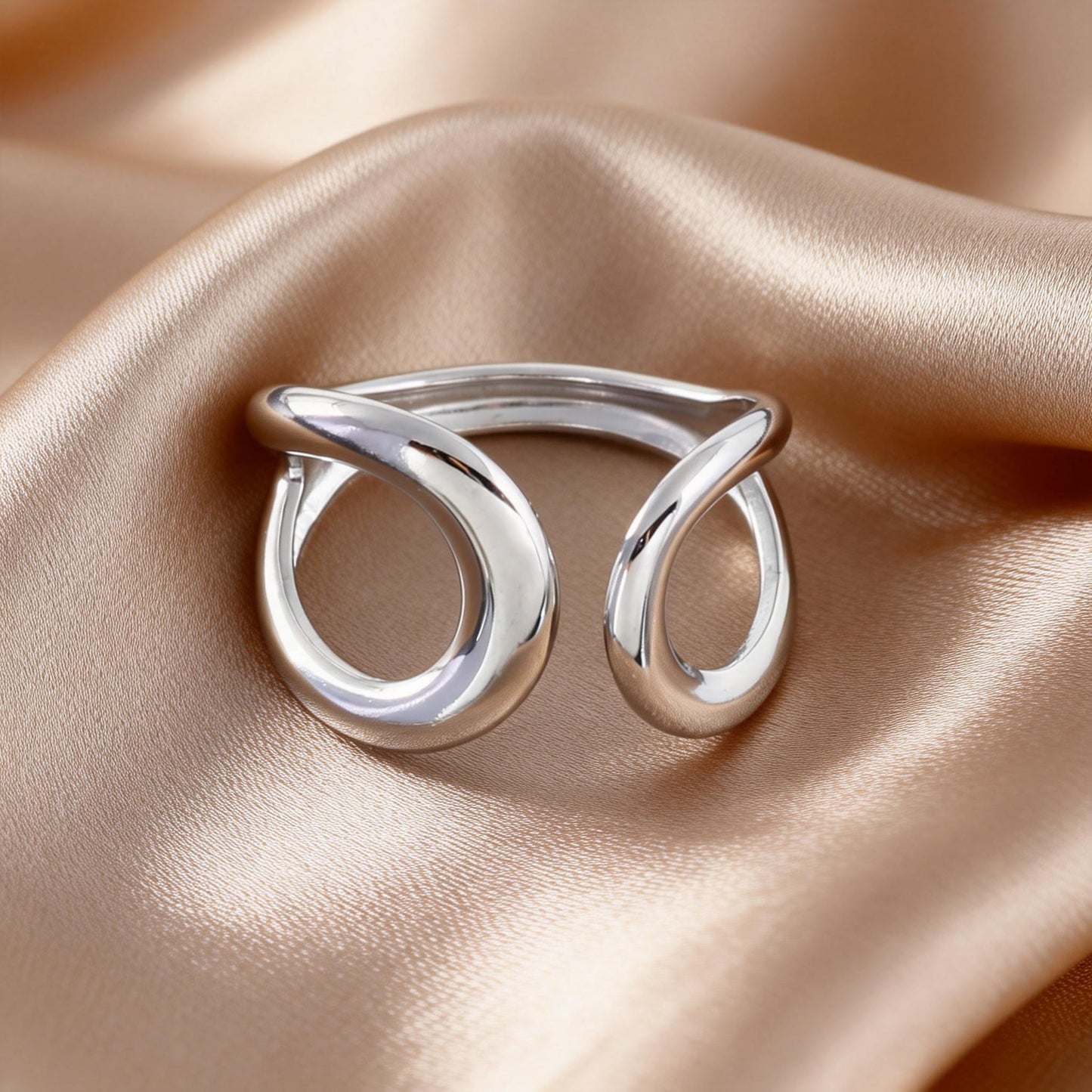 Steel Open-end Niche High-grade Fashion Trend Affordable Luxury Style Ring