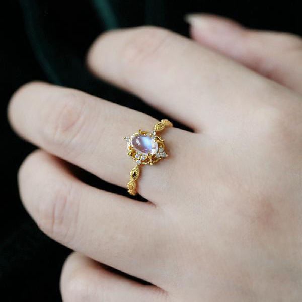 Women's For Gold-plated Inlaid Retro Affordable Luxury Rings