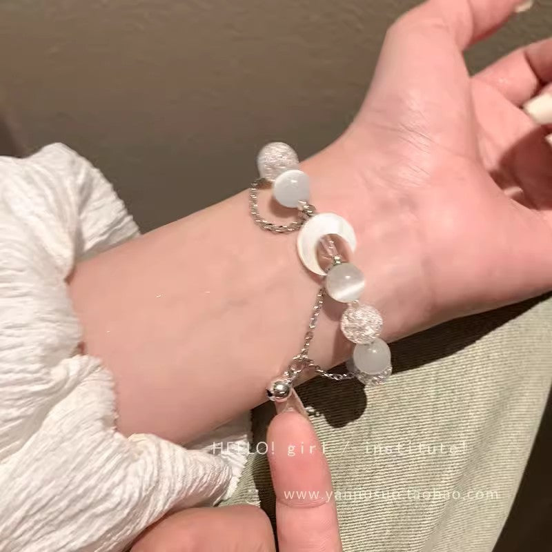 Cute Dopamine Color Beaded Niche High-grade Pearl Female Bracelets