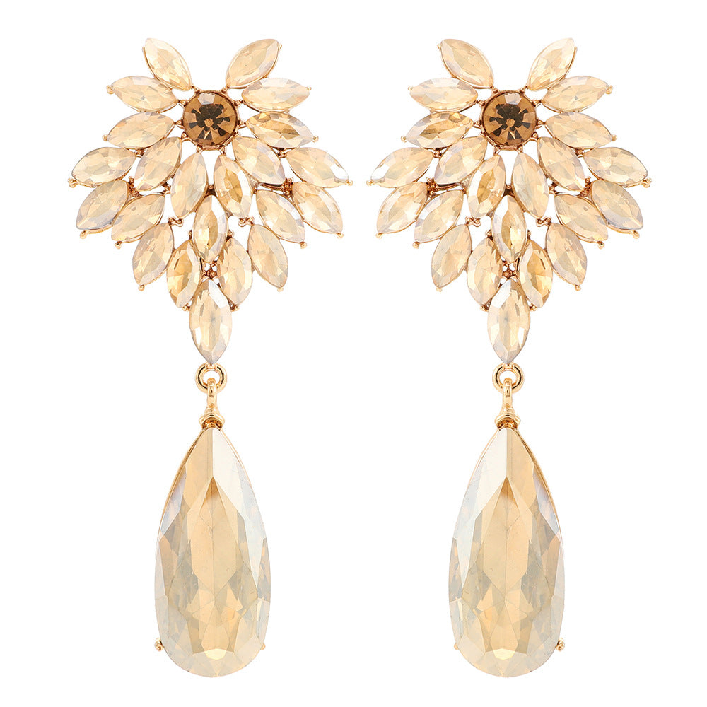 Fashion Shining Rhinestone Water Drop Large Pendants