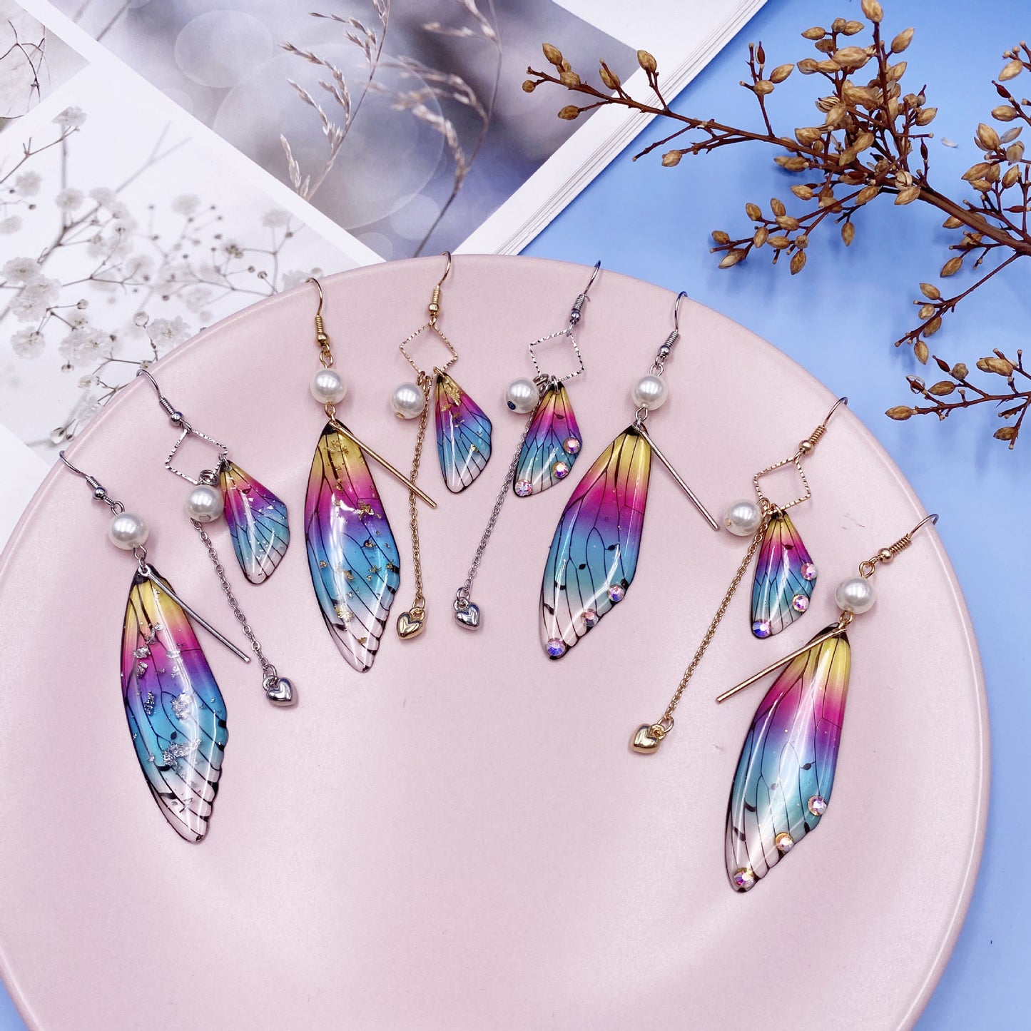 Butterfly Fresh Stylish Simulation Cicada Wing Long Earrings