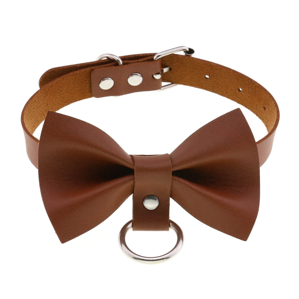 Punk Black Bowknot Neckband Graceful Fashionable Collar