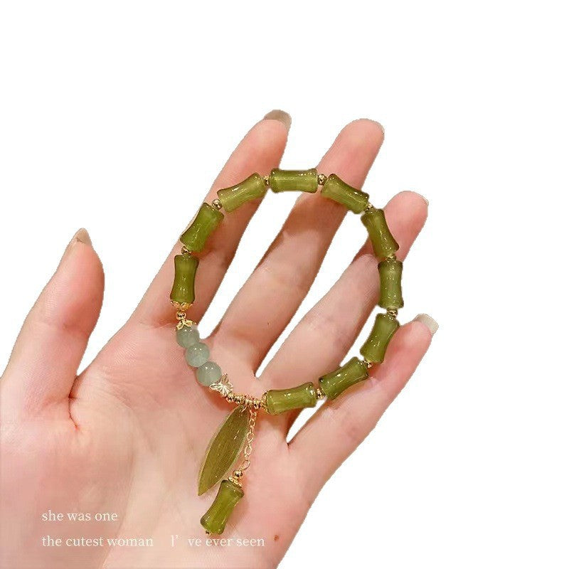 National Style Chinese Bamboo Female Retro Minority Design High Sense Bracelet