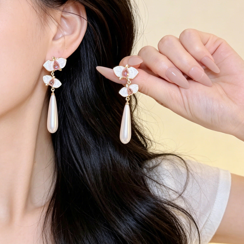 Women's Diamond For Chic Elegant Fresh Sweet Stud Earrings