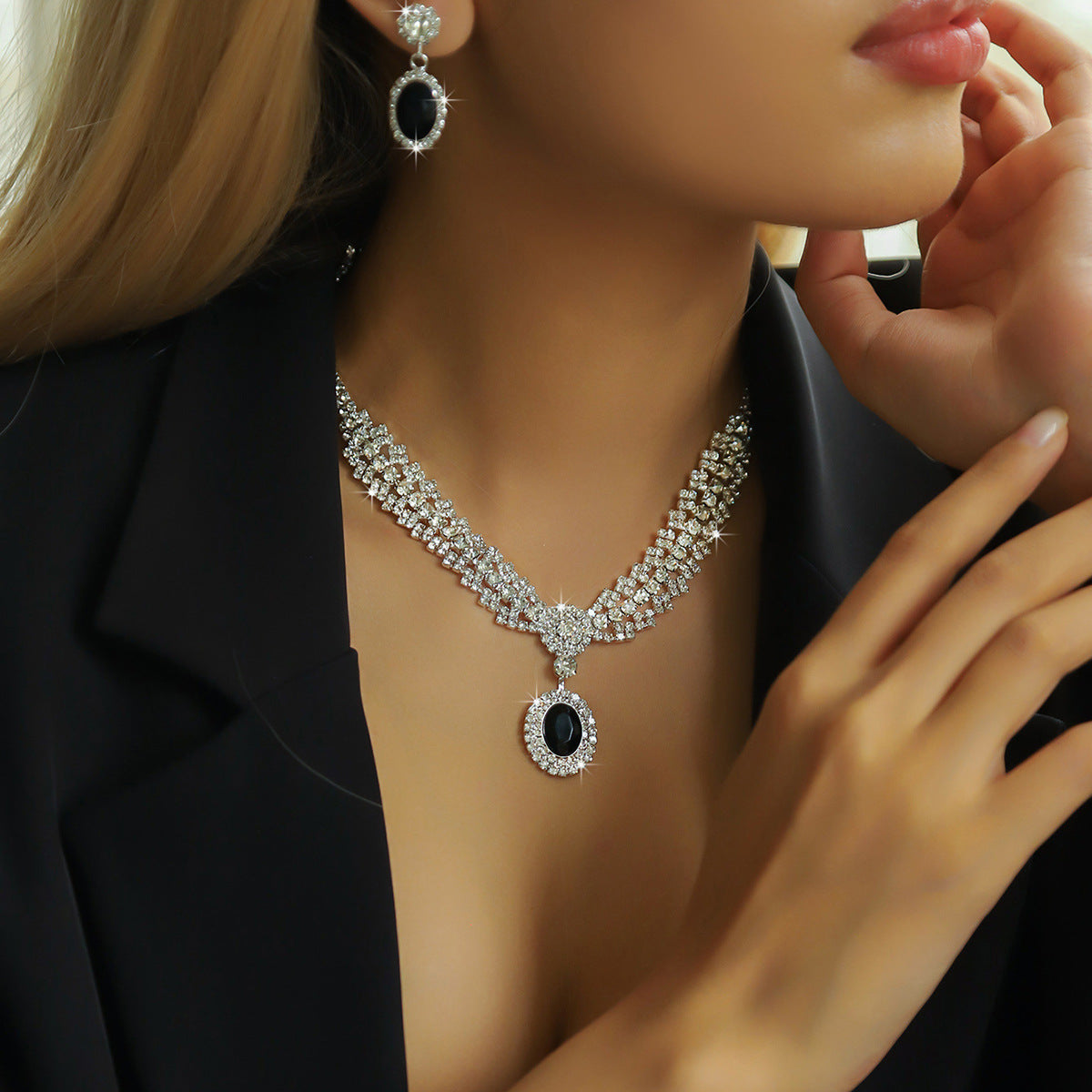 Women's Bride Full Diamond Suite Fashion Popular Rings