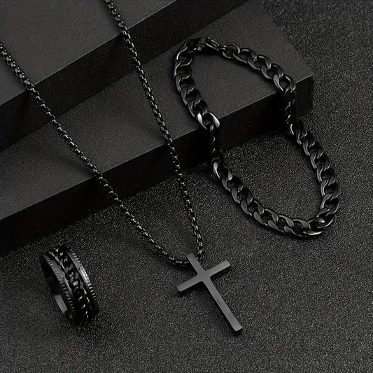 Stylish Fashion Graceful Cross Chain Sets Jewelry Set