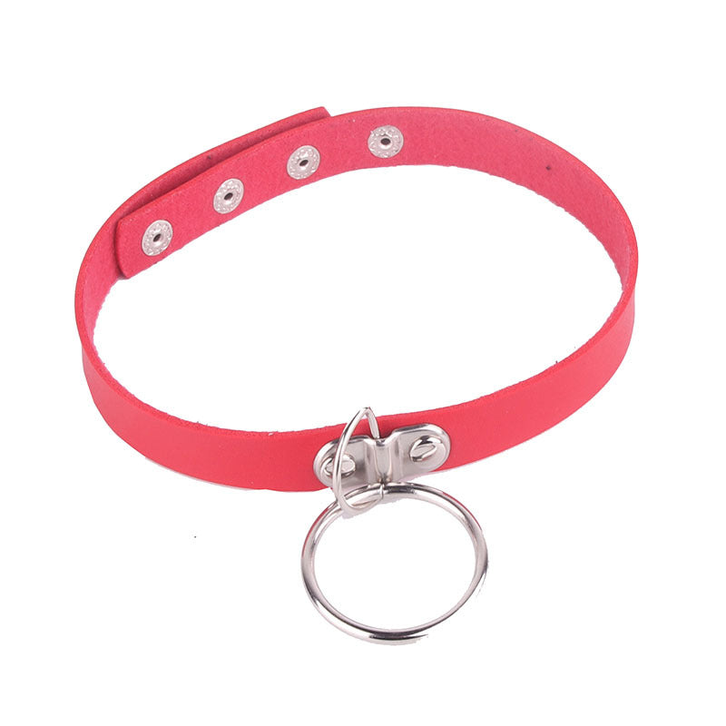 Little Devil Metal Fashion Soft Leather Collar