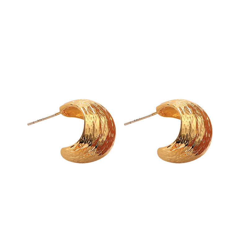 Exaggerated Personalized Irregular Water Drop Design Sense Light Luxury Minority Earrings