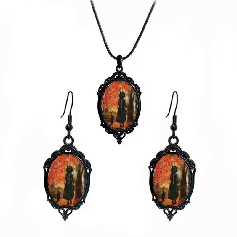 Fashion Elegant Glass Suite Romantic Gift Jewelry Set