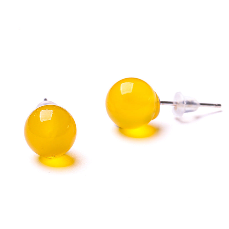 Red Agate Temperamental Minority For Small Earrings