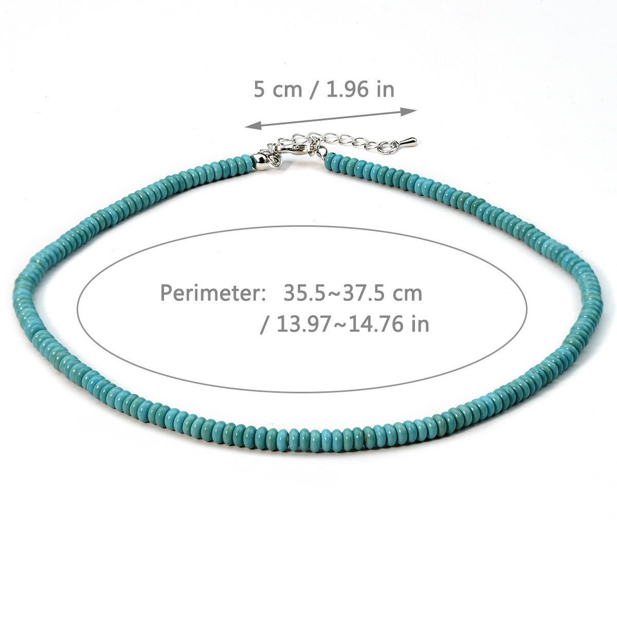 Women's Artistic Turquoise Beaded High-grade Light Luxury Necklaces