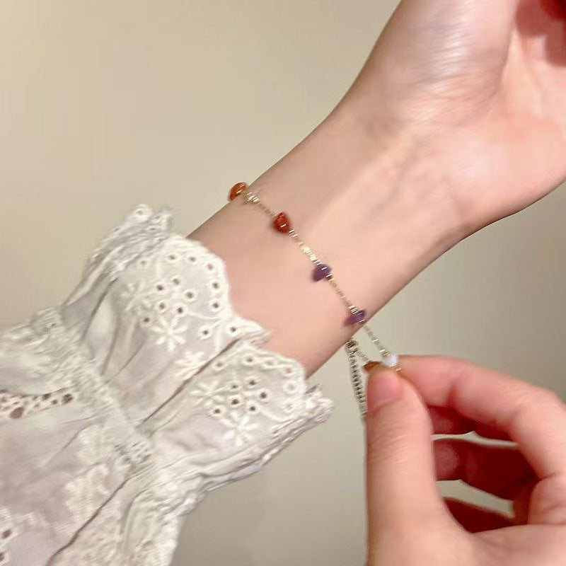 Women's Colorful Rough Stone Summer Simple Fashionable Bracelets