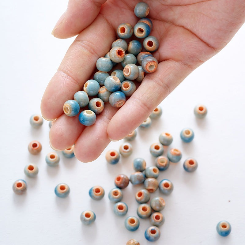 Graceful Casual Ceramic Round Beads Braiding Jewelry Accessories