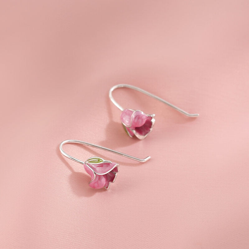 Women's Rising Sun Pink Tulip High-grade Beautiful Rings