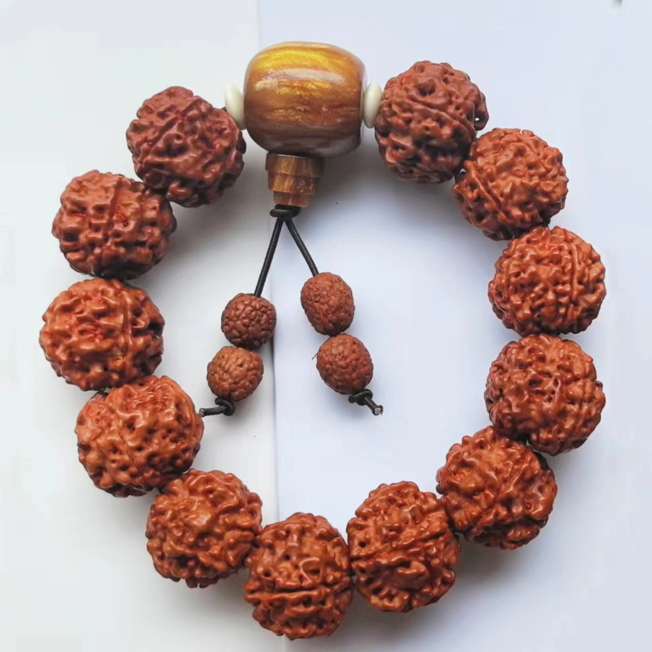 Men's Style Natural Bodhi Seeds Prayer Beads National Bracelet