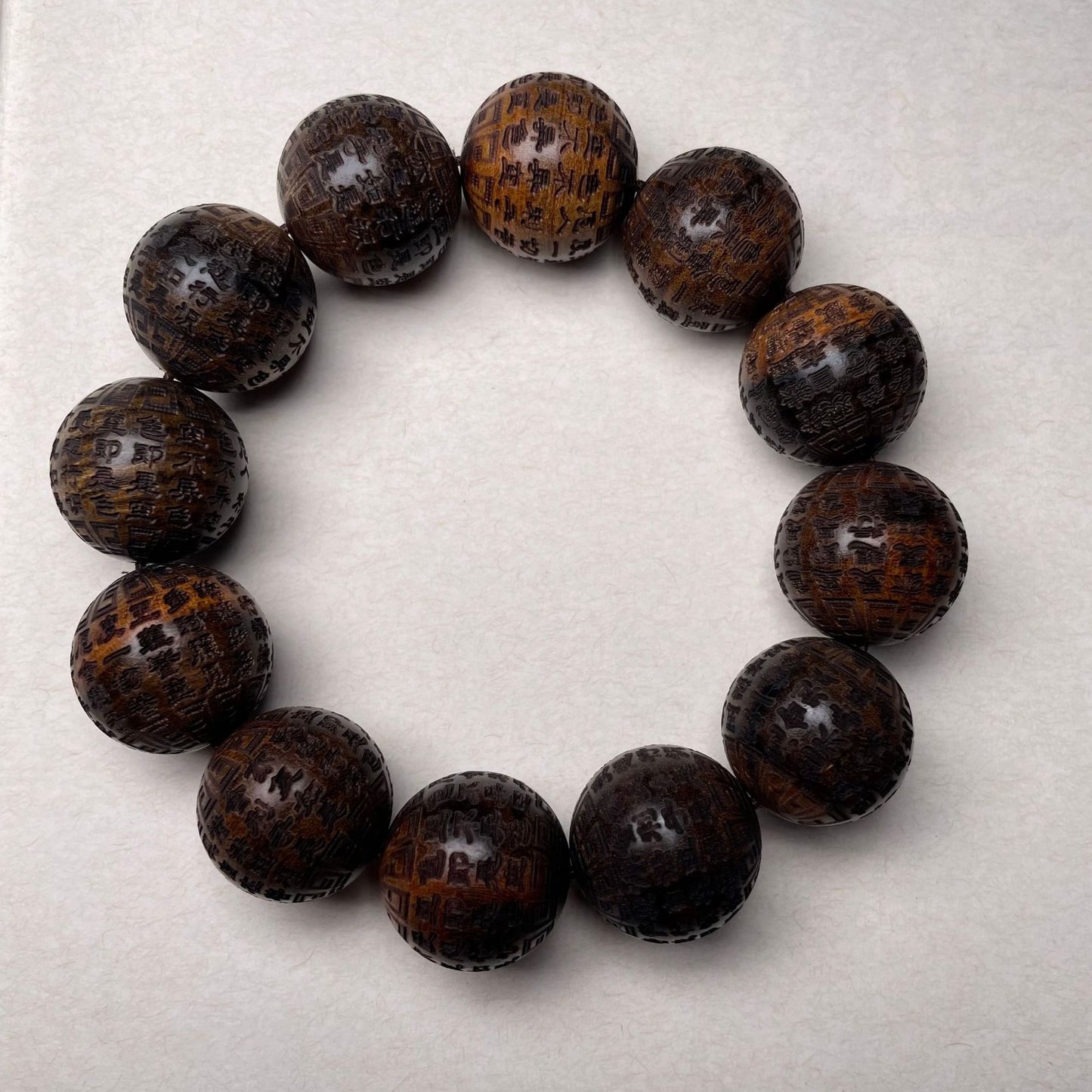 Pterocarpus Purple Sandalwood Red Boxwood Personality Carving Zodiac Bracelet