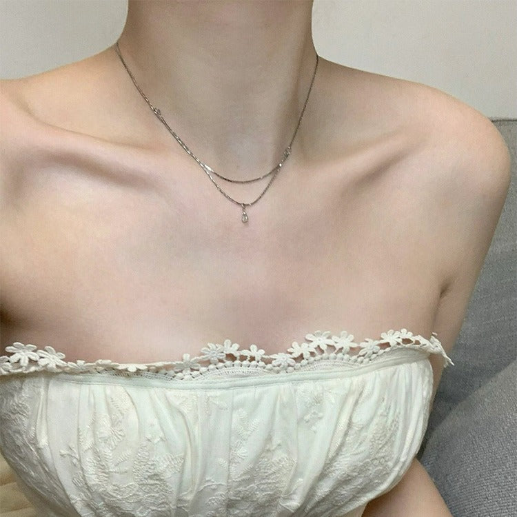 Women's For Cold Feeling Light Luxury Minority Clavicle Necklaces