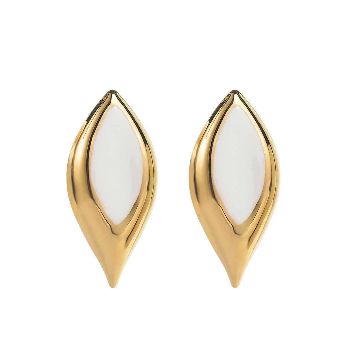 Geometric Irregular Exquisite Light Luxury Petal Flower Earrings