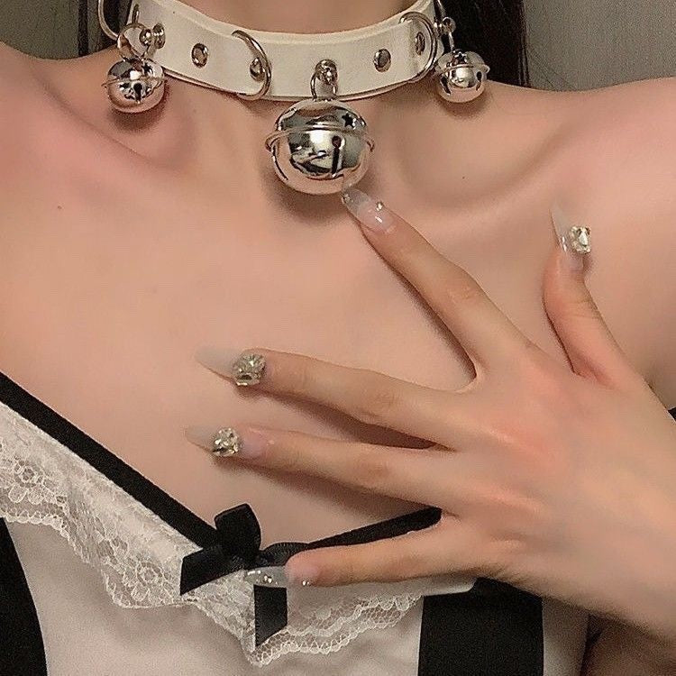 Female Neck Band Chain Black Clavicle Collar