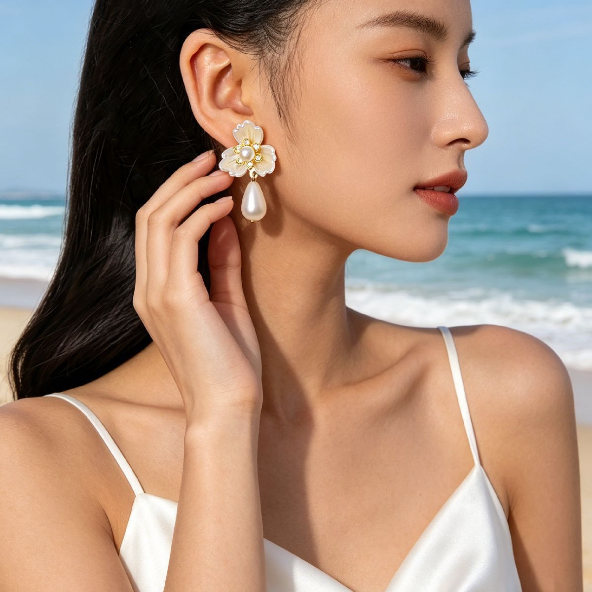 Women's Beach Vacation Style Alloy Starfish Shaped Stud Earrings