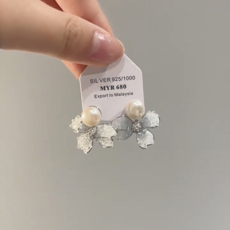 Women's High Sense Light Luxury Temperament Crystal Butterfly Summer Earrings