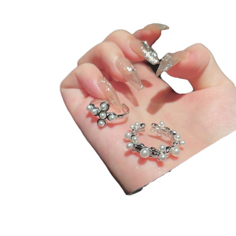 Alloy Female Niche High Sense Opening Adjustable Temperament Wild Index Ring