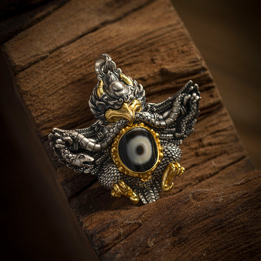 Golden Wing Bird Imitation Copper Sier Plated Necklace