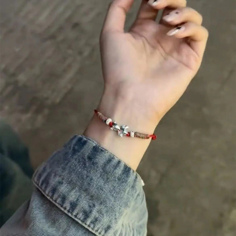 Koi Carrying Strap Niche Ashore Summer Tibetan Couple Bracelet