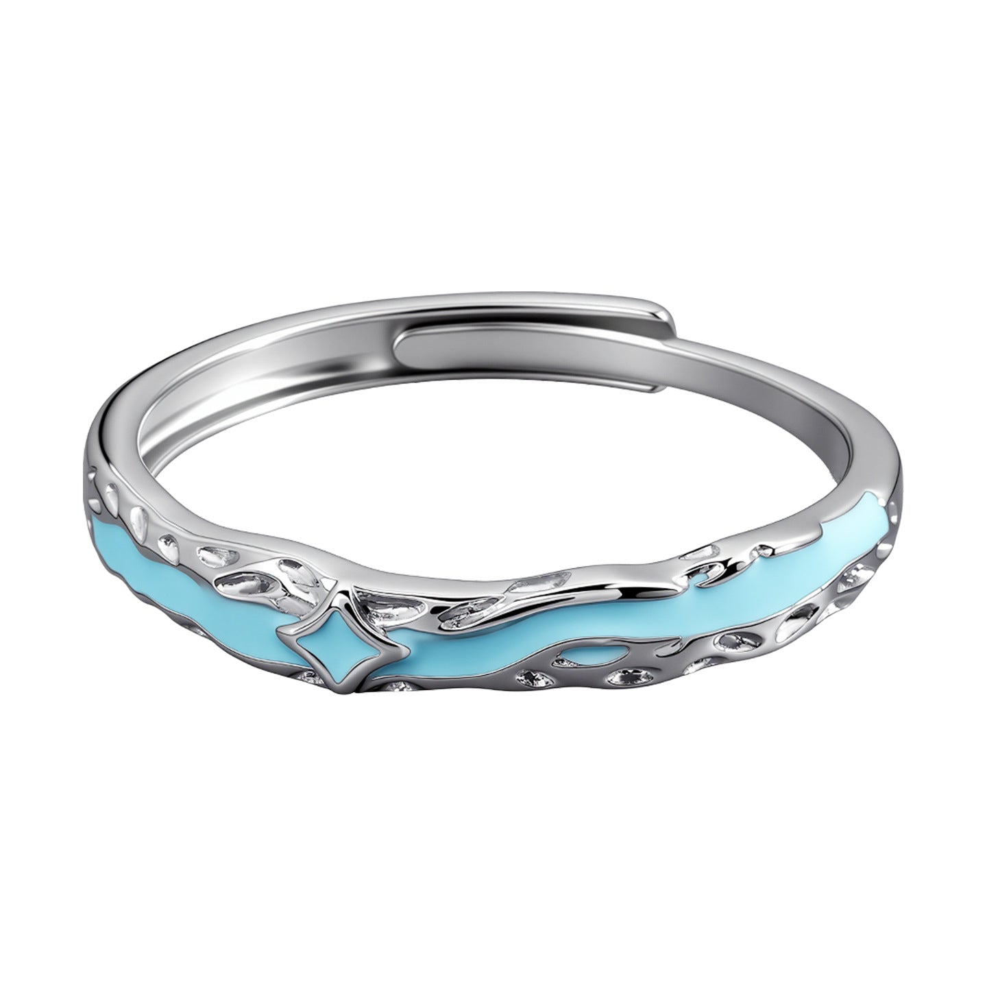 Environmental Protection Copper Asterism Love Couple Rings