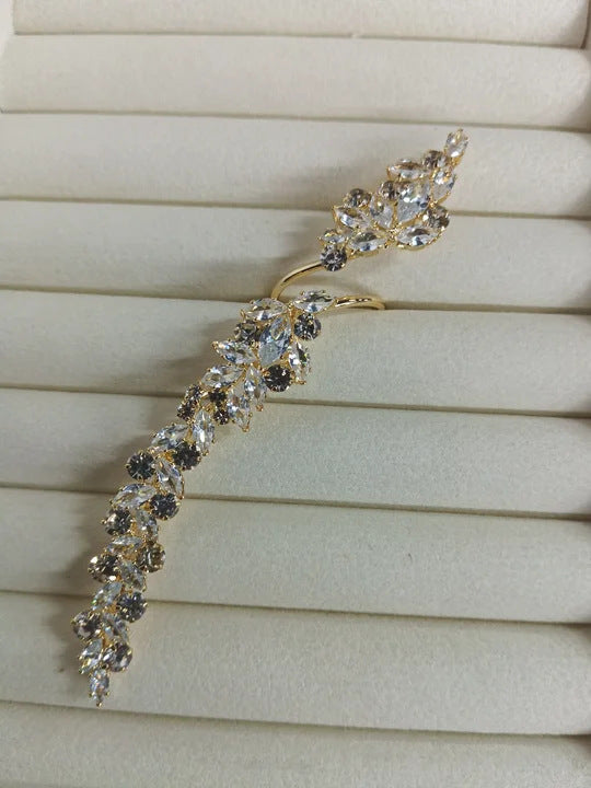 Women's Enamel Flower Open Golden Petal Design Rings