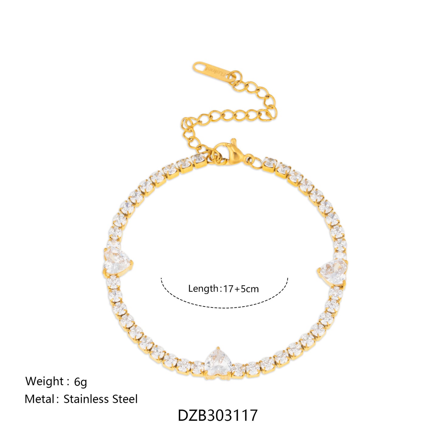 High Texture Twin Style Fully Jeweled Loving Bracelets