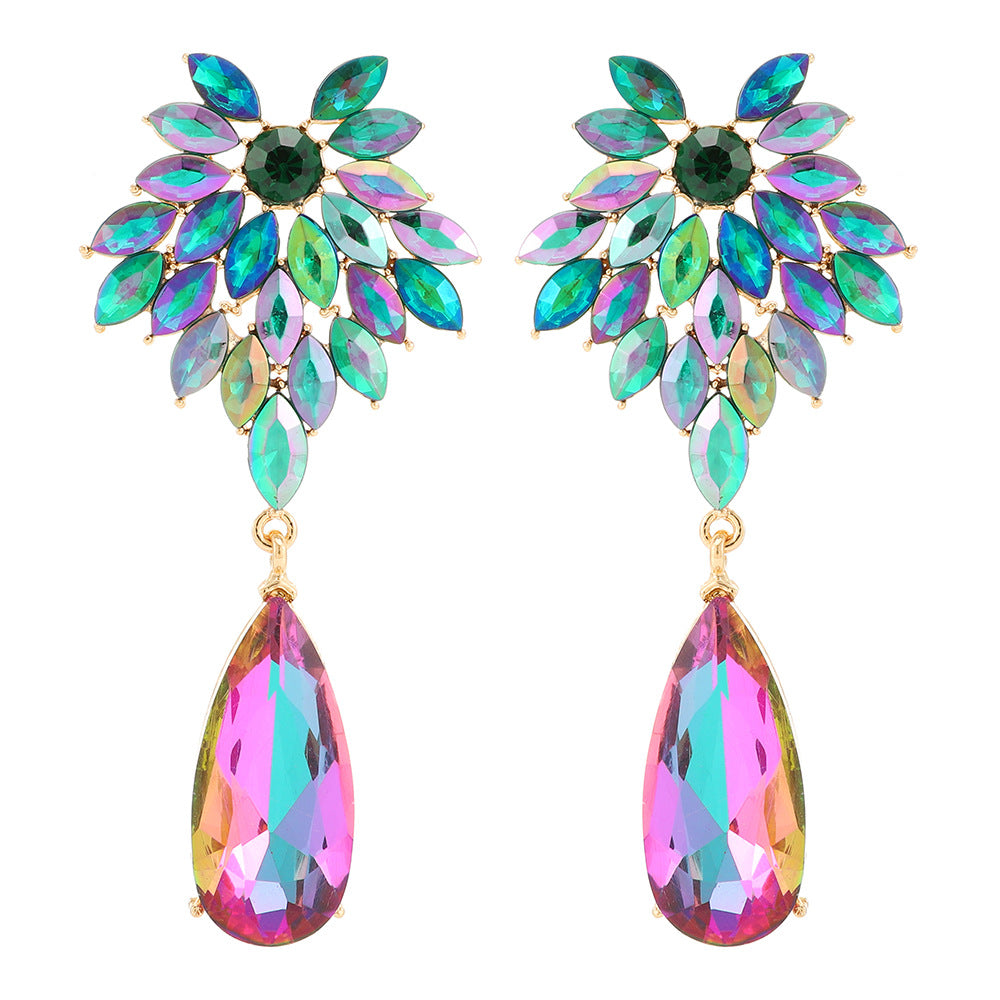Fashion Shining Rhinestone Water Drop Large Pendants