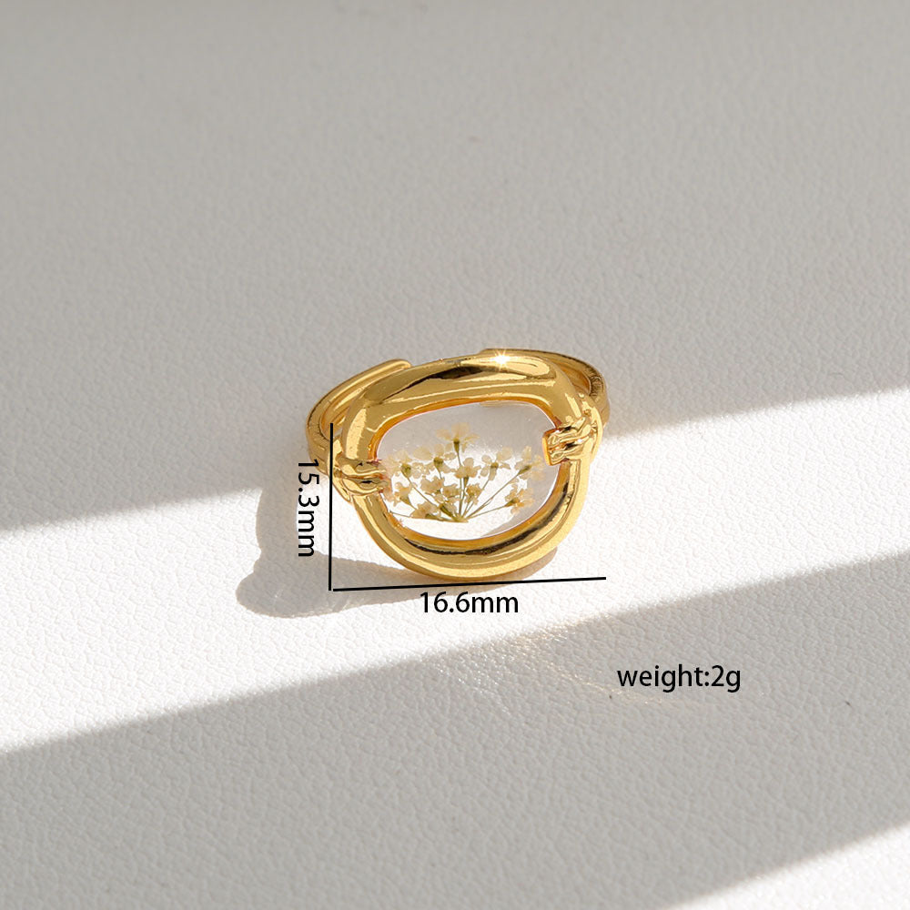 Opening Design Adjustable Niche Stainless Steel Ring