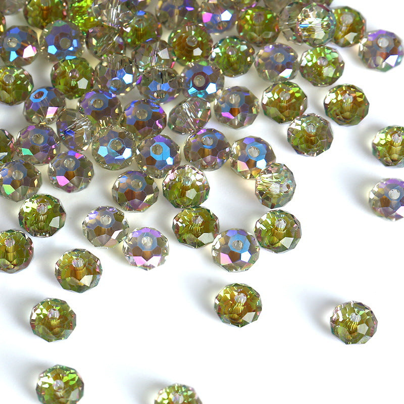 Electroplating Aurora Magic Color Glass Crystal Beads Scattered Jewelry Accessories