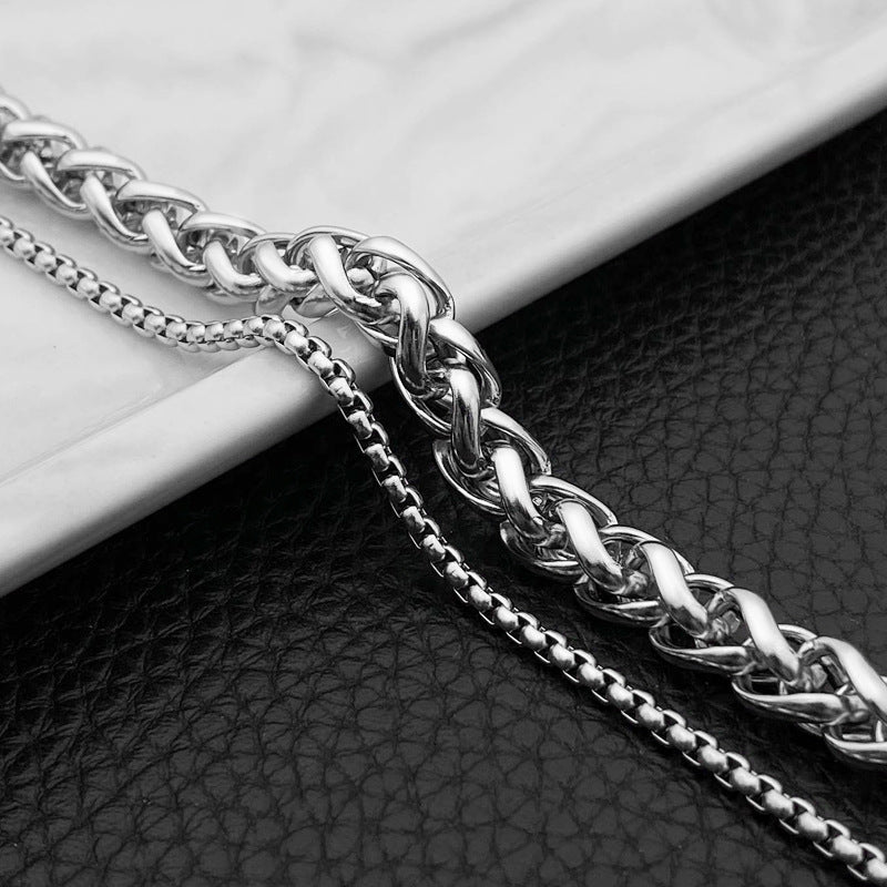 Men's Keel Stitching Fashion Design Cold Style Bracelet